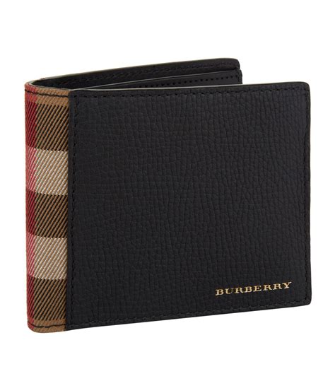 burberry check wallet mens